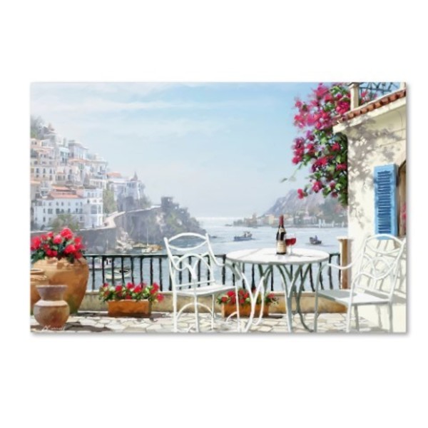 Trademark Fine Art The Macneil Studio 'Amalfi Coast' Canvas Art, 16x24 ALI8660-C1624GG